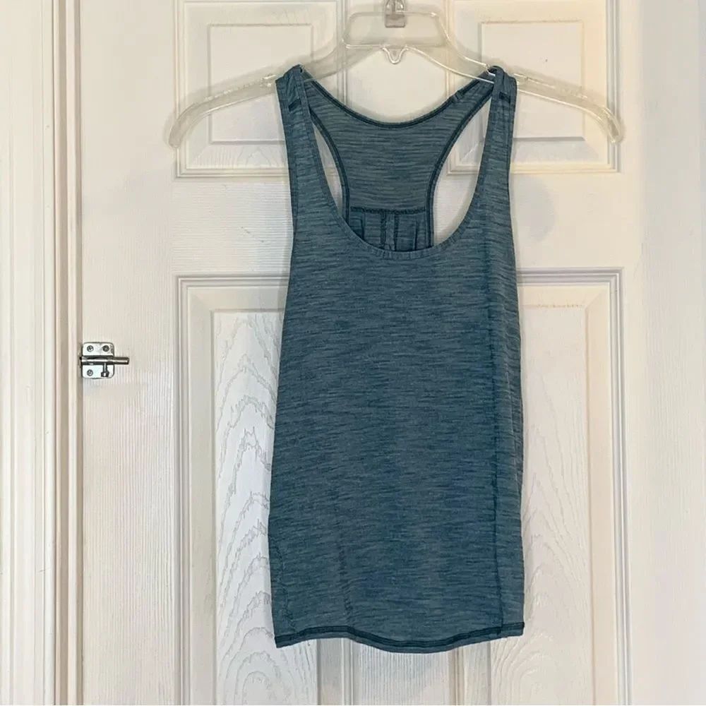 Lululemon Salute the Sun Tank In Heathered Teal Size 8